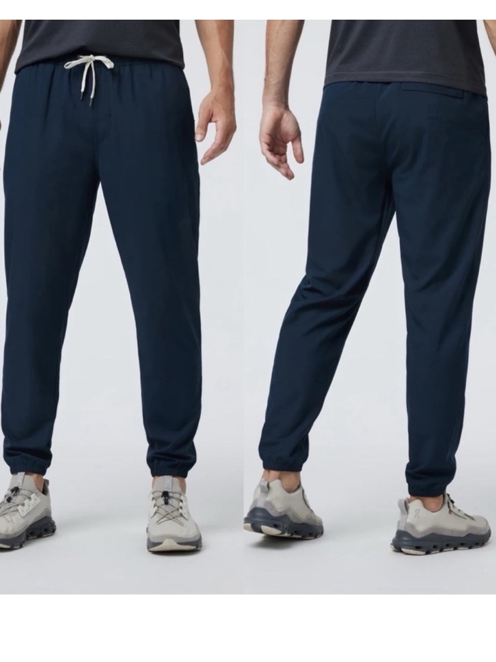 VUORI Meta Navy Drawstring Jogger Pants Medium - Picture 3 of 7